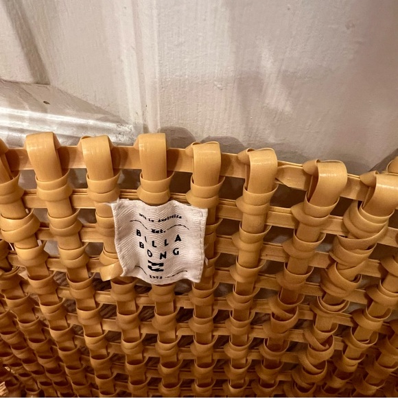 NWOT Billabong Bright Side Carry Tote Bag Woven - Picture 10 of 11